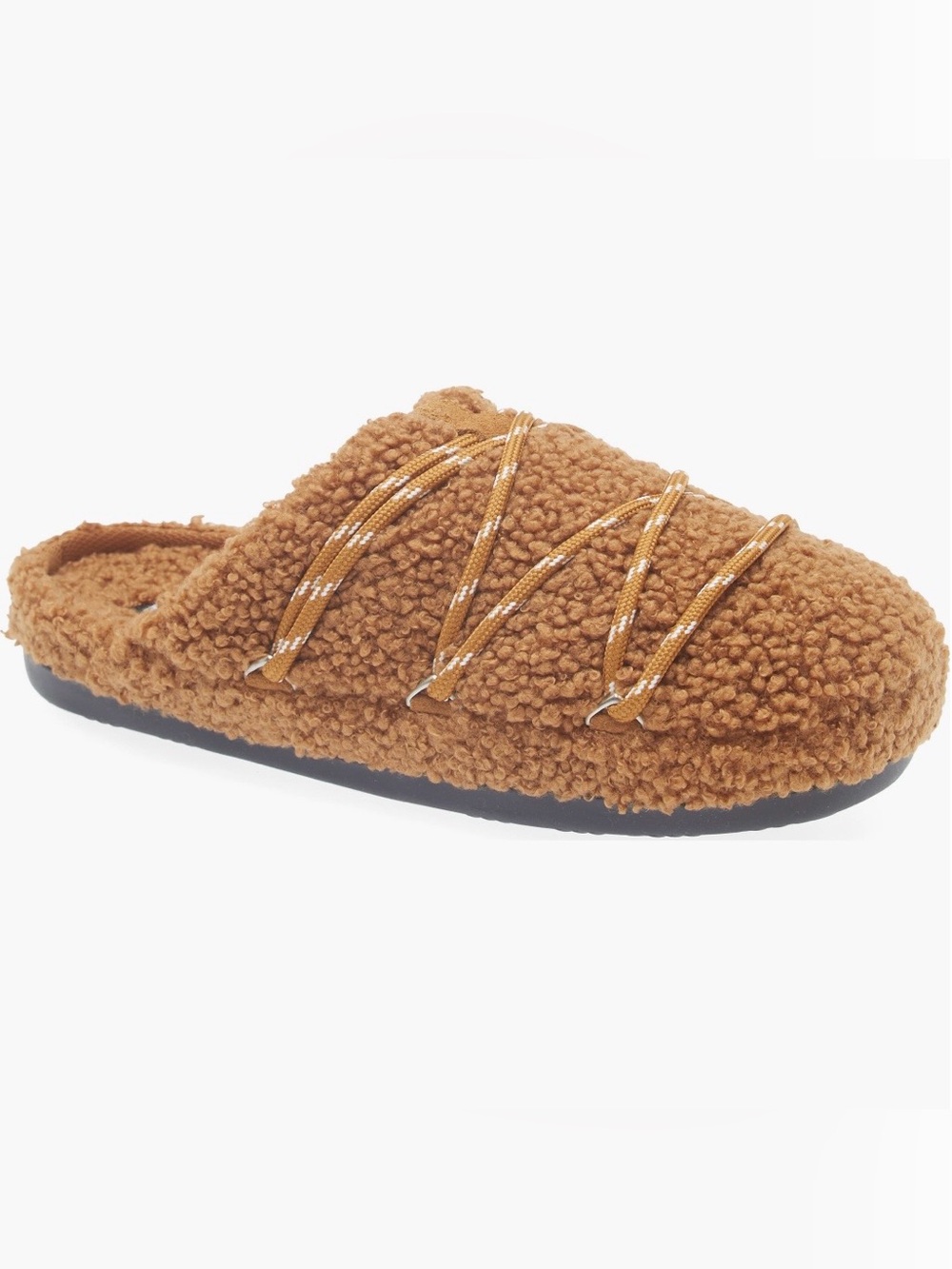 Moon Boot Brown Sherpa Slip-On Shoes